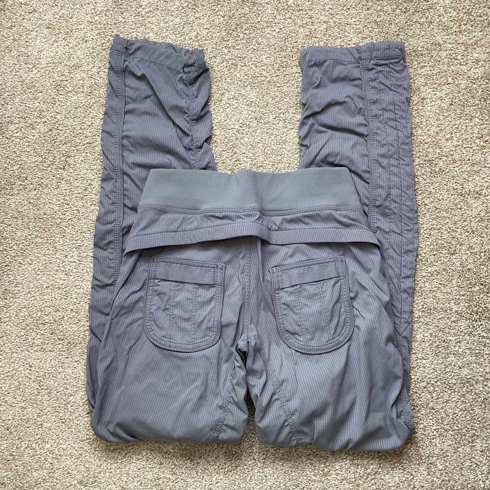 Lululemon Quick Step Studio Pant Blurred Grey Swift Long Tall Ruched Convertible - Picture 8 of 10